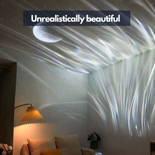 Lumitero Nordic Lamp LED Starry Projection Built-in Bluetooth Speaker and Remote Multi-Color Night Lamp