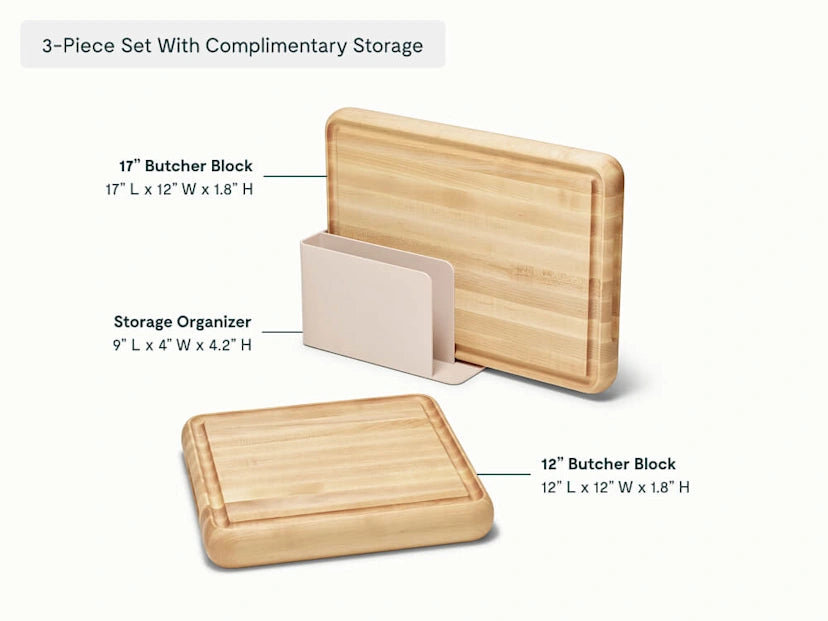 Prep & Serve Butcher Block Set